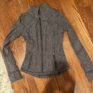 Lululemon Define Jacket Size 4, Color: Black with Grey woven throughout